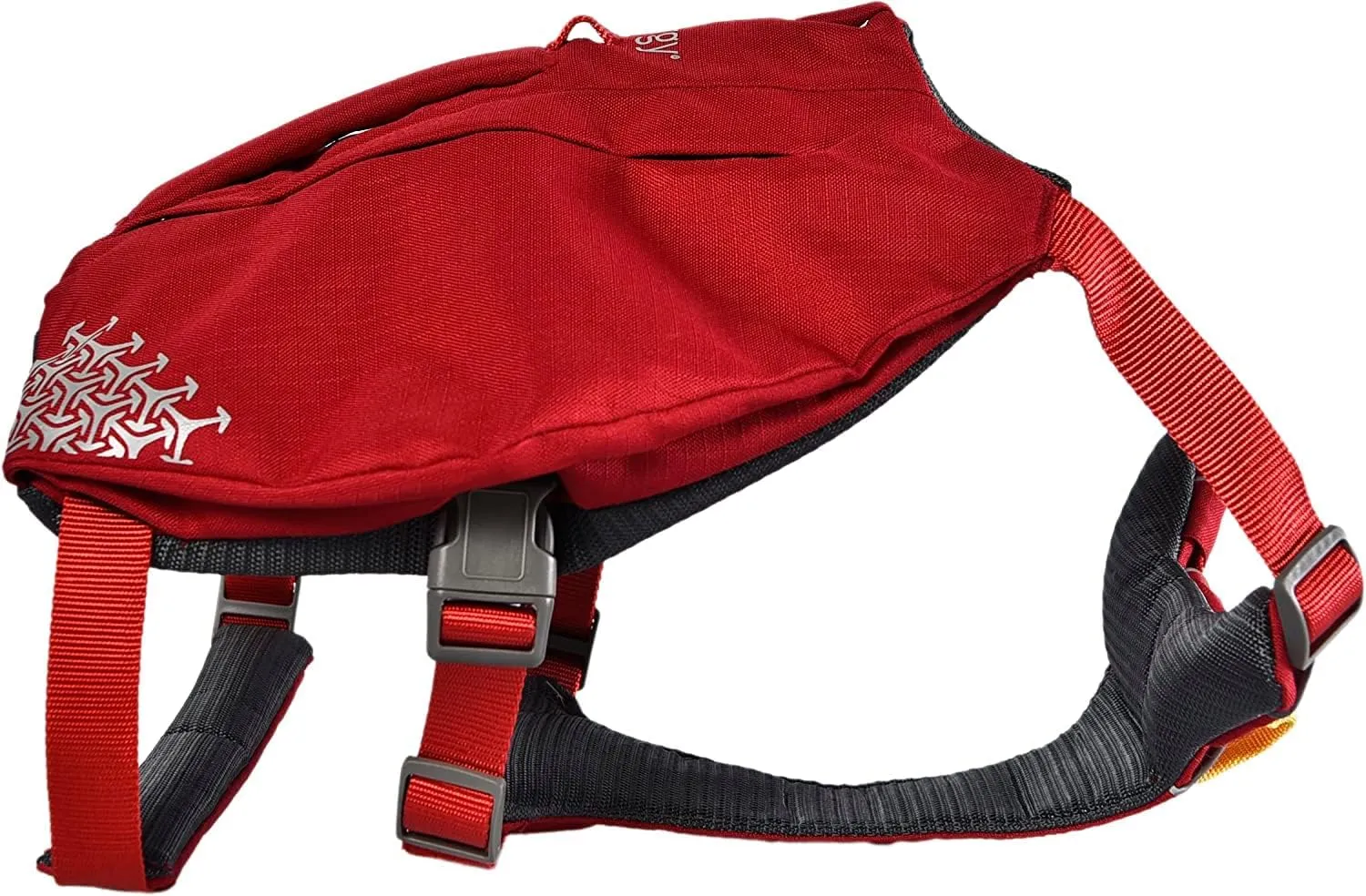 iEnergy™ MIC Dog Harness with Two Side Pockets & Ideal for Short Trips, Breathable, Reflective & Padded Chest Harness Anti-Pull Harness No Pull (Red, Large)
