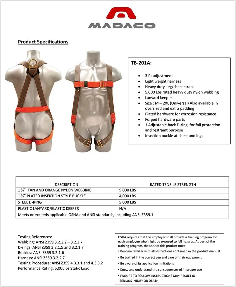 Industrial Safety Harness