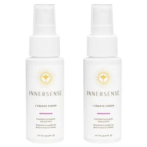 INNERSENSE Organic Beauty - Natural I Create Finish Finishing Spray | Medium Hold, Structure, Shine | Non-Toxic, Cruelty-Free, Clean Haircare (2 Pack - 2 fl oz | 59.1 mL each)
