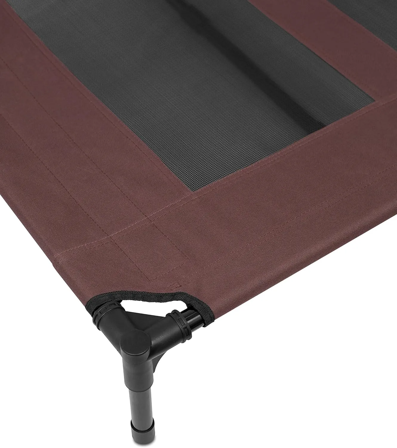 Internet's Best BIRDROCK Home Dog Cot - 36 x 30 - Elevated Dog Bed - Cool Breathable Mesh - Indoor or Outdoor Use - Medium - Brown