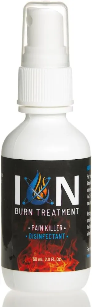 Ion Spray for Burns - Fast-Acting Topical Support for Skin, Scar Prevention - Mild & Severe Sunburn Care - Natural & Safe - 60ml