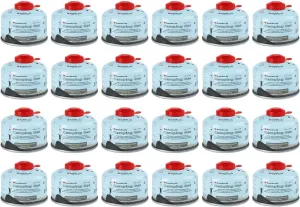 Isobutane Fuel Canister 100 Gram Camping Stove Fuel Butane Propane Blend Camping Fuel Gas Canister Backpacking Fuel Light-weight Compact Camping Fuel Mini Propane Tanks Camp Stove Fuel 3.53oz