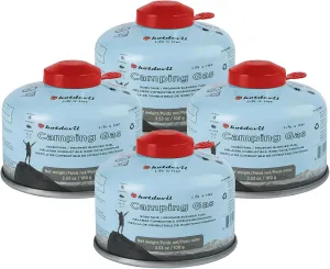 Isobutane Fuel Canister Butane Propane Blend Camping Fuel 100 Gram Camping Stove Fuel Gas Canister Backpacking Fuel Camp Stove Fuel 3.53oz(4 Packs)