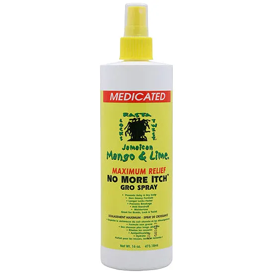 Jamaican Mango & Lime Mentholated Maximum Relife  No More Itch Gro Spray 16oz