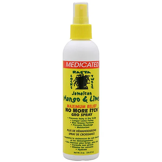 Jamaican Mango & Lime Mentholated Maximum Relife  No More Itch Gro Spray 8oz