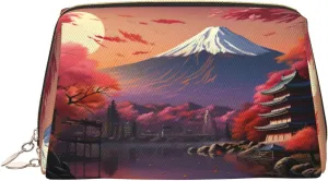 Japan Mount Fuji Landscape Travel-Ready Toiletry Bag, Compact Makeup Organizer For Women