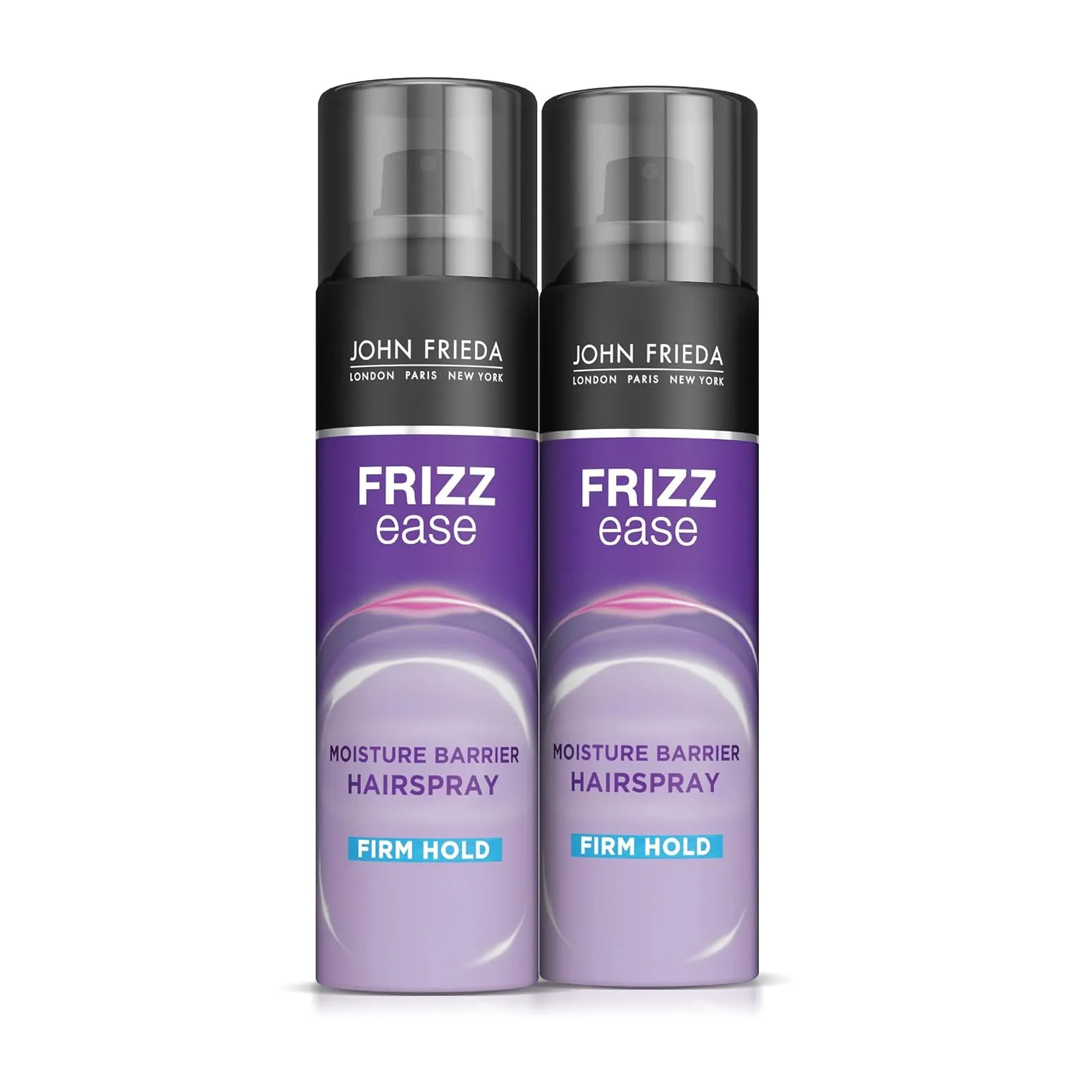 John Frieda Frizz Ease Moisture Barrier Hairspray, Firm Hold Hairspray, Seals Out Moisture, Blocks Frizz, Protects Against Heat, and Keeps Hair Straight with Long-Lasting Hold, 12 Oz, Pack of 2