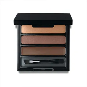 Jolie Eye Brow Shaper Kit ~ Pressed Powder & Tinted Wax   Takelon Brush - Deep