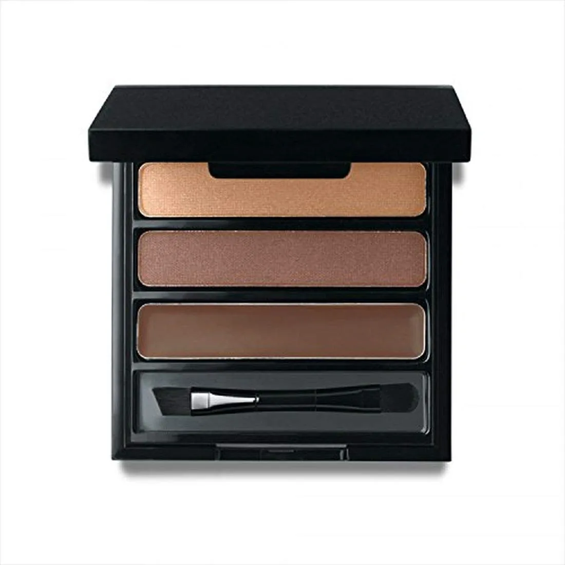 Jolie Eye Brow Shaper Kit ~ Pressed Powder & Tinted Wax   Takelon Brush - Deep