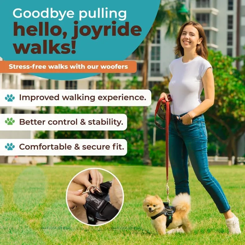 Joyride Harness 2.0 - The Original Side Ring No Pull Dog Harness - No Choke, Escape Proof, Reflective, 3 Leash Clips, Quick Fit Pet Vest - Easy Walks & Training - for Small, Medium & Large Dogs