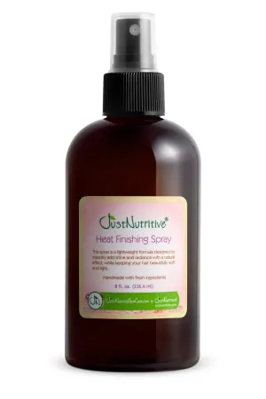 Just Nutritive Heat Finishing Hair Spray | Best Product to Restore Hair After Heat Styling With Argan Oil | Achieve Silky Smooth hair | Natural Ingredients 8 fl oz