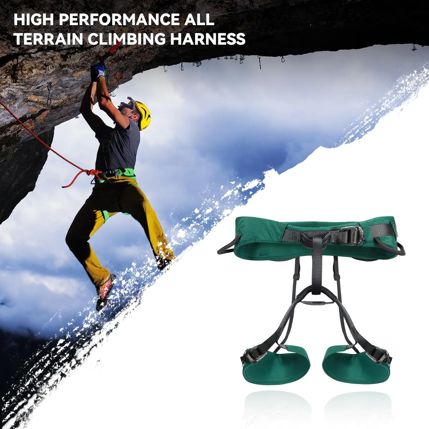 KAILAS B3 Rock Climbing Harness Men Adjustable Roofing Harness Women Indoor Climbing Rappelling Protect Durable