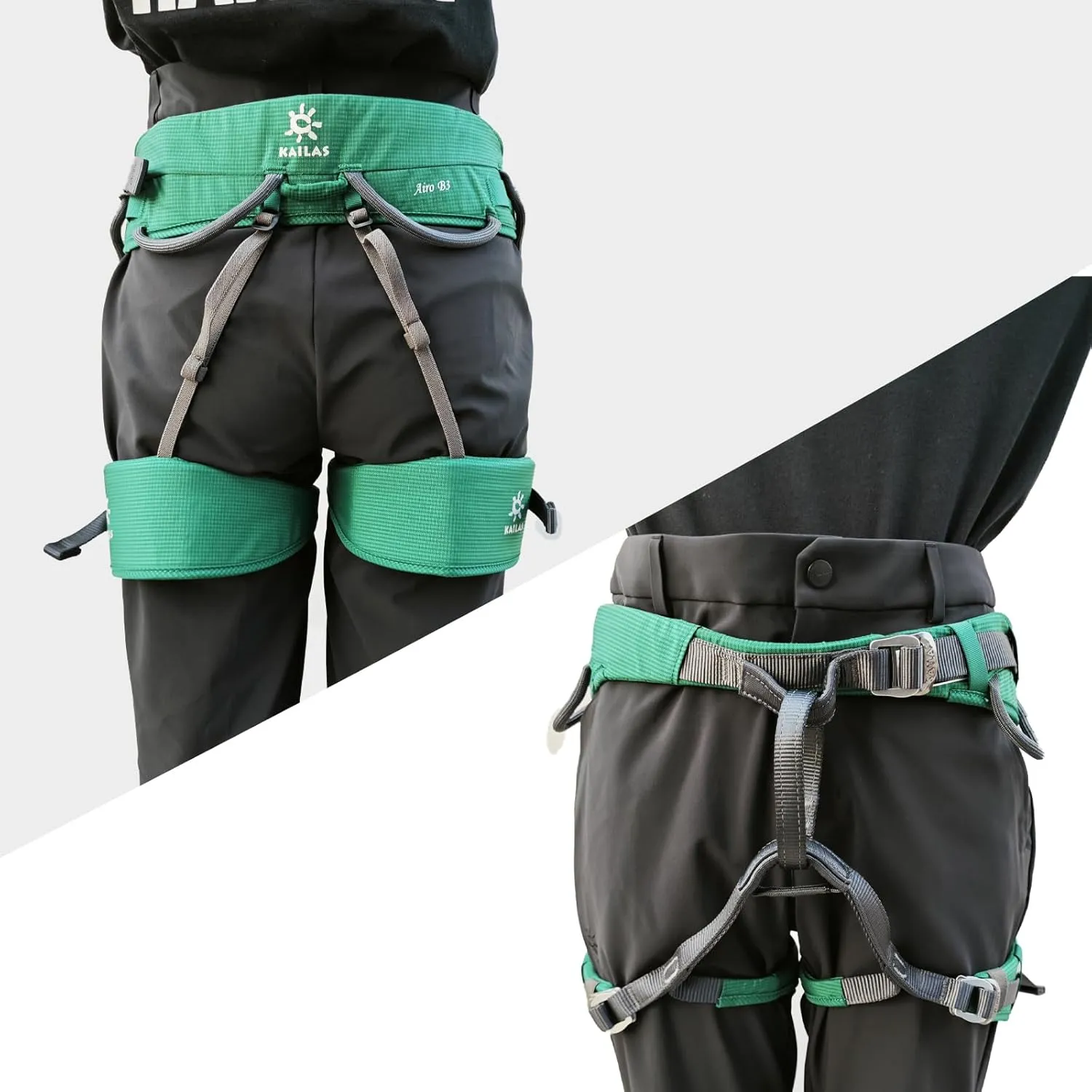 KAILAS B3 Rock Climbing Harness Men Adjustable Roofing Harness Women Indoor Climbing Rappelling Protect Durable