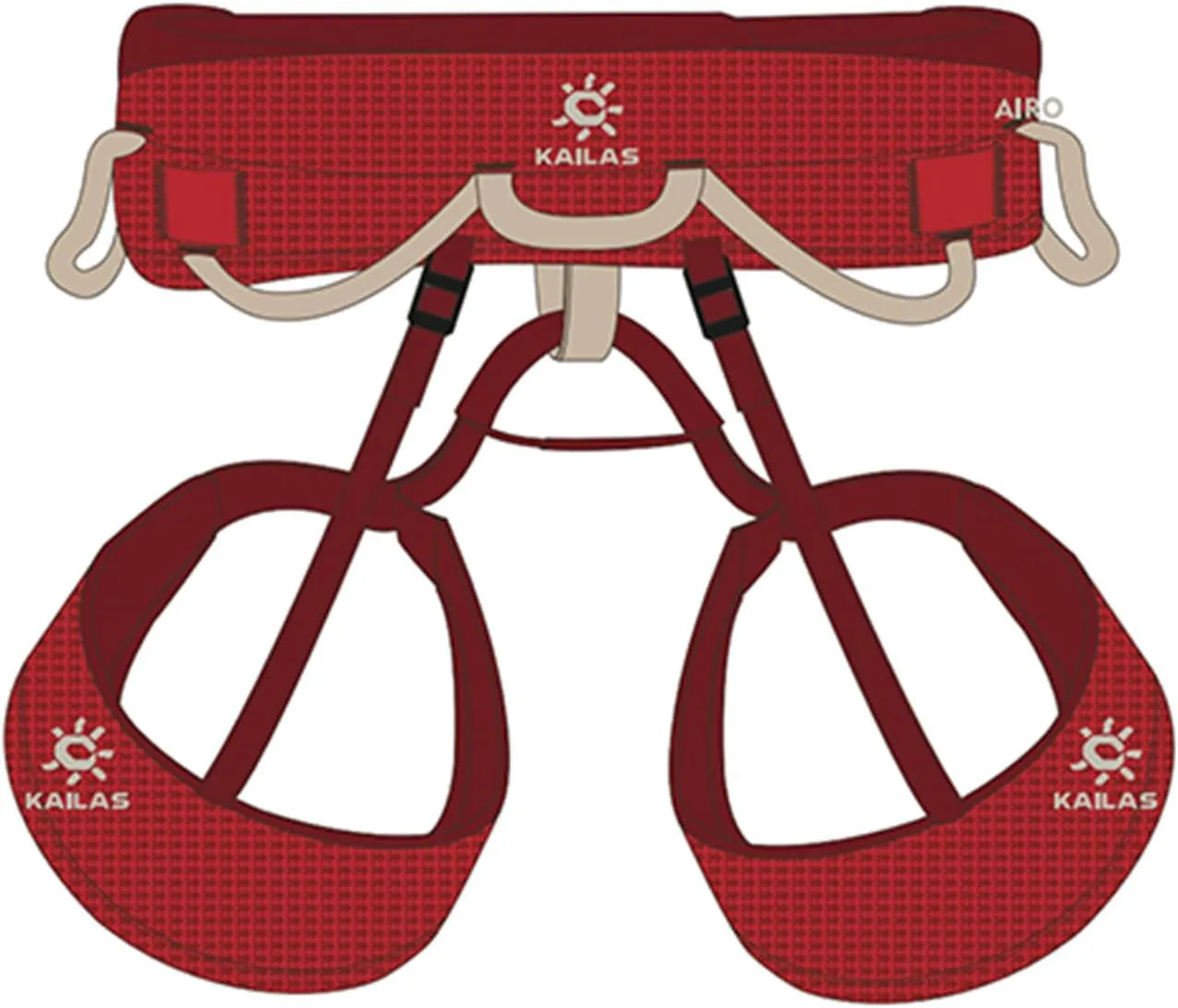 KAILAS B4 Rock Climbing Harness Men Roofing Harness Safety Belt Climbing Gear Adjustable Mountaineering Lightweight