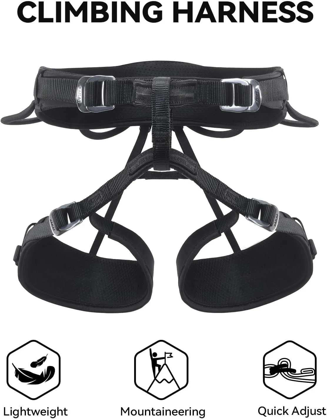KAILAS B4 Rocking Climbing Harness Adjustable Roofing Harness Rescue Safety Harness Tree Climbing Harness Spikes