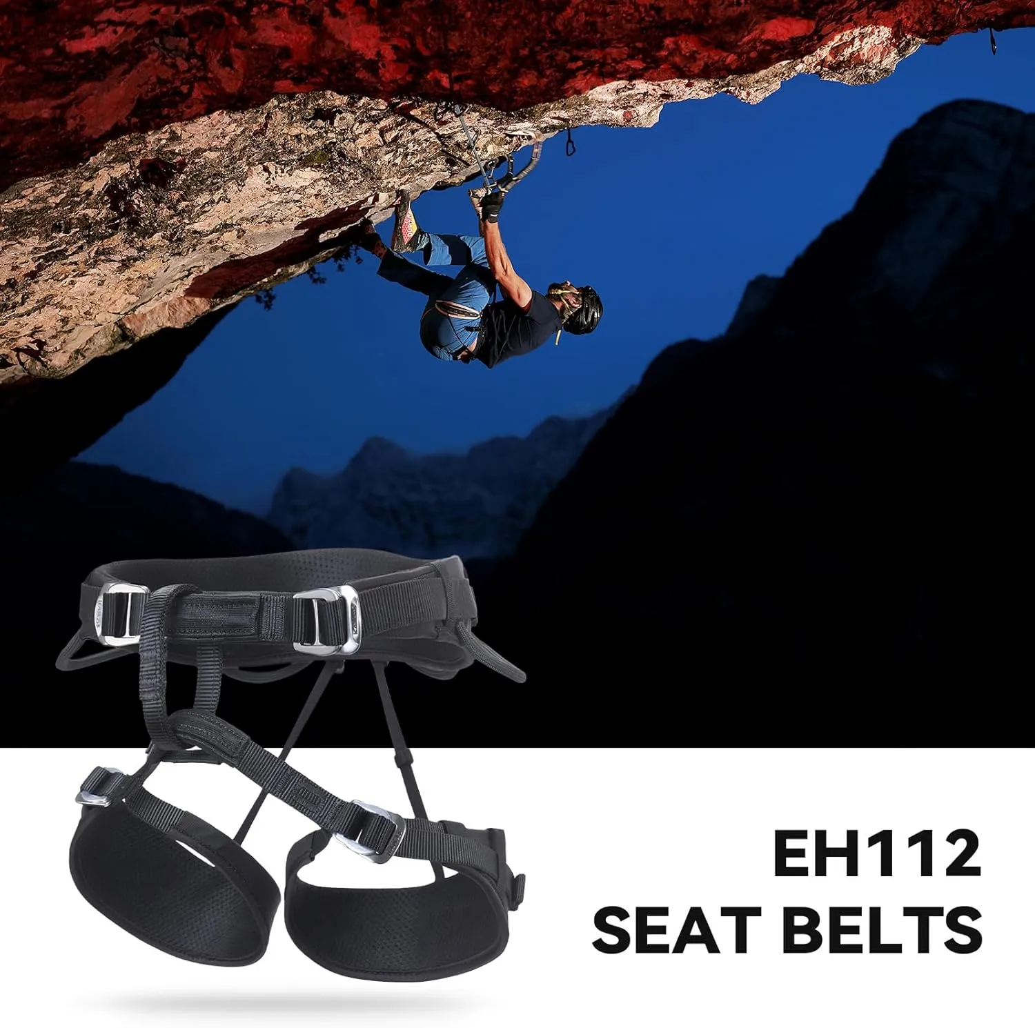 KAILAS B4 Rocking Climbing Harness Adjustable Roofing Harness Rescue Safety Harness Tree Climbing Harness Spikes