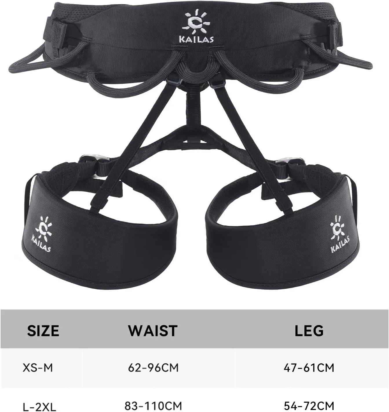 KAILAS B4 Rocking Climbing Harness Adjustable Roofing Harness Rescue Safety Harness Tree Climbing Harness Spikes
