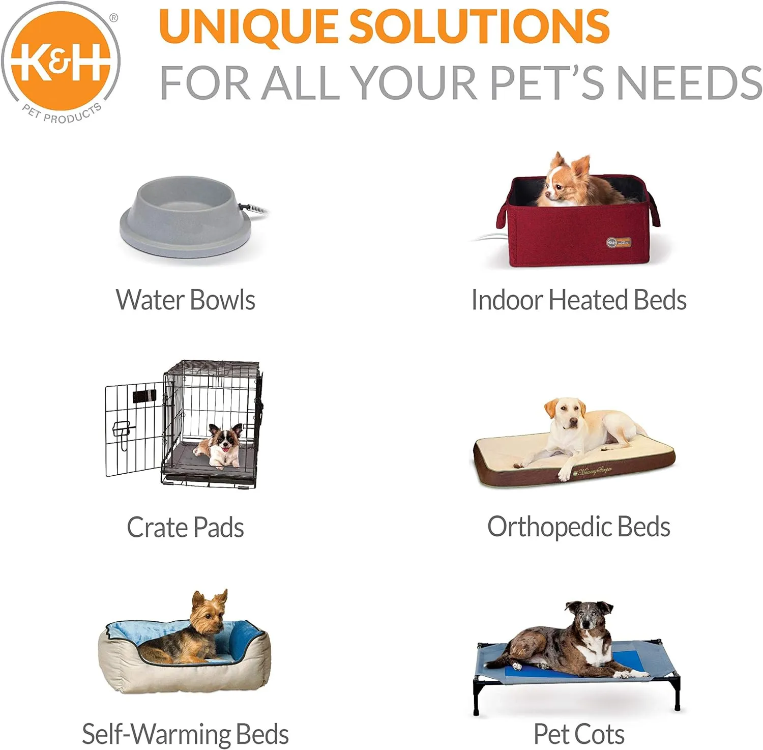 K&H Pet Products Coolin' Pet Cot, Outdoor Cooling Elevated Dog Cot for Large Dogs, Raised Bed with Cool-Core Center, Portable Pet Platform with Heavy-Duty Metal Frame - Large Gray/Blue