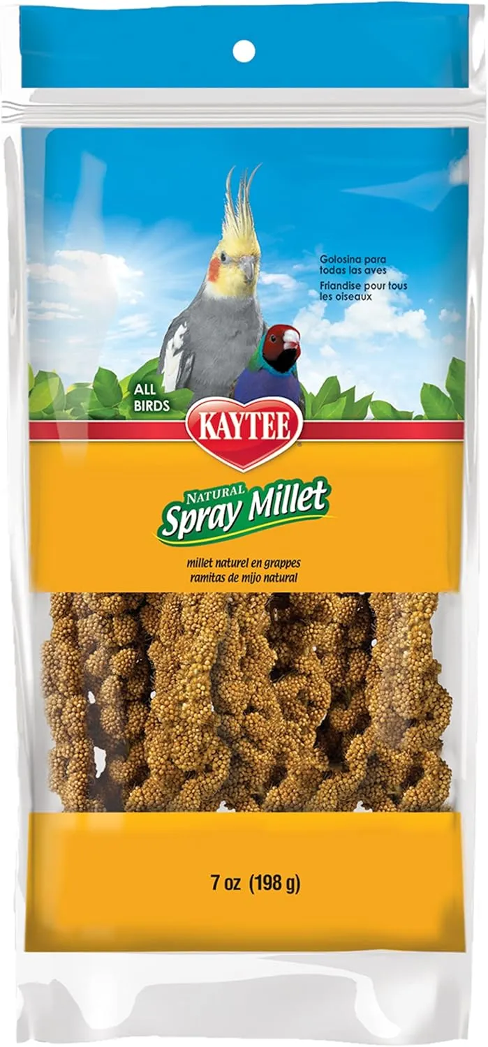 Kaytee Spray Millet Treat for Pet Birds, 7 Ounce