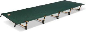 Kelty Lowdown Camping Cot, Tent and Car Camping Bed, Aluminum Frame, Lightweight Carry Size, Fern Green
