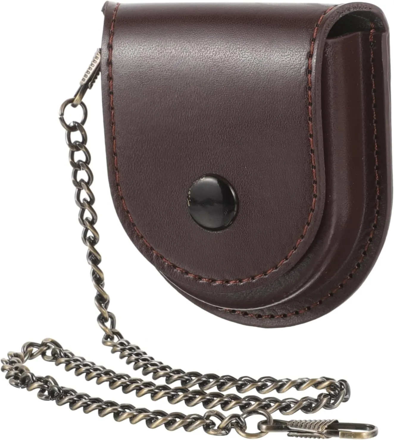KESYOO 2pcs Pocket Watch Leather Case Electronic Pocket Watch Kit Watch Display Automatic Watch Winder Pocket Watch Case Portable Watch Smartwatch Retro Style Watch Pouch Metal Coffee
