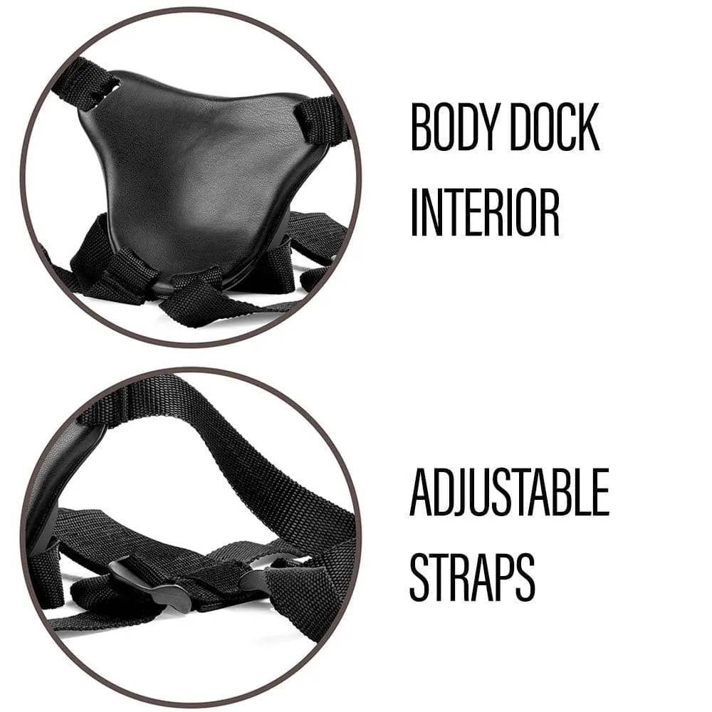 King Cock Elite Comfy Silicone Body Dock Kit - Caramel