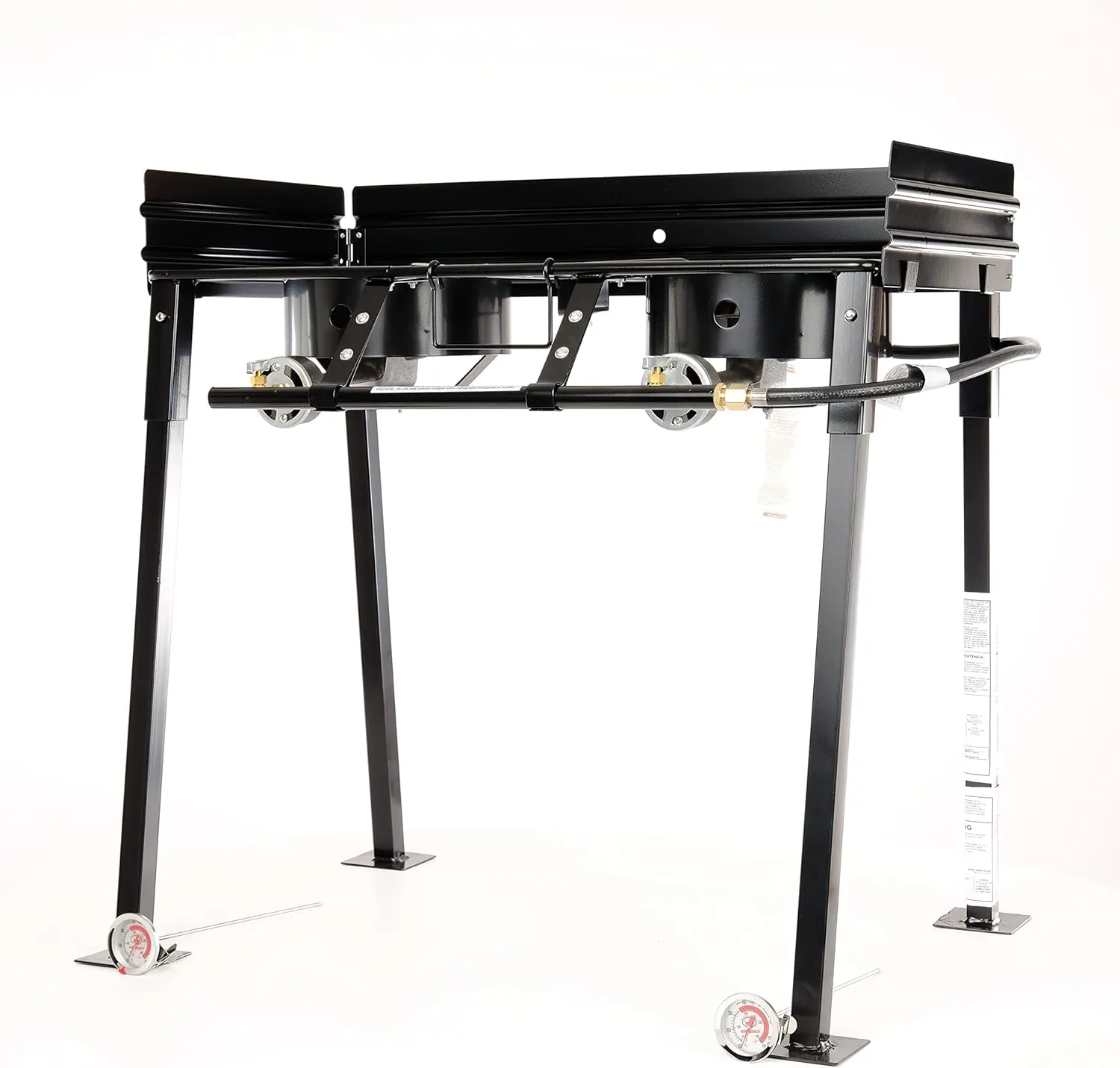 King Kooker Model # CS29A Portable Propane Dual Burner Camp Stove with Detachable Legs Outdoor Grill, Black