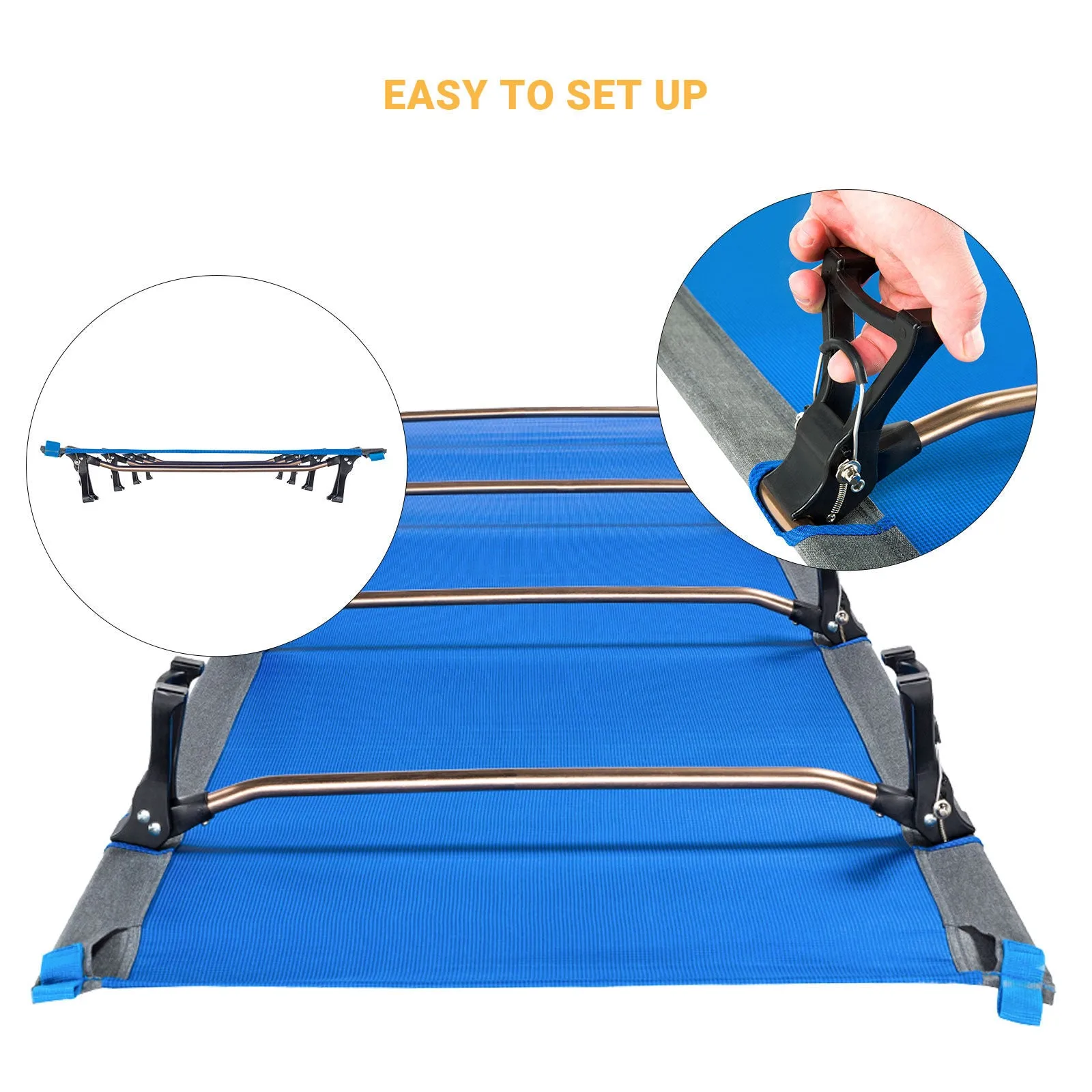 KingCamp Oversized Folding Camping Cots Ultralight Sleeping Cots