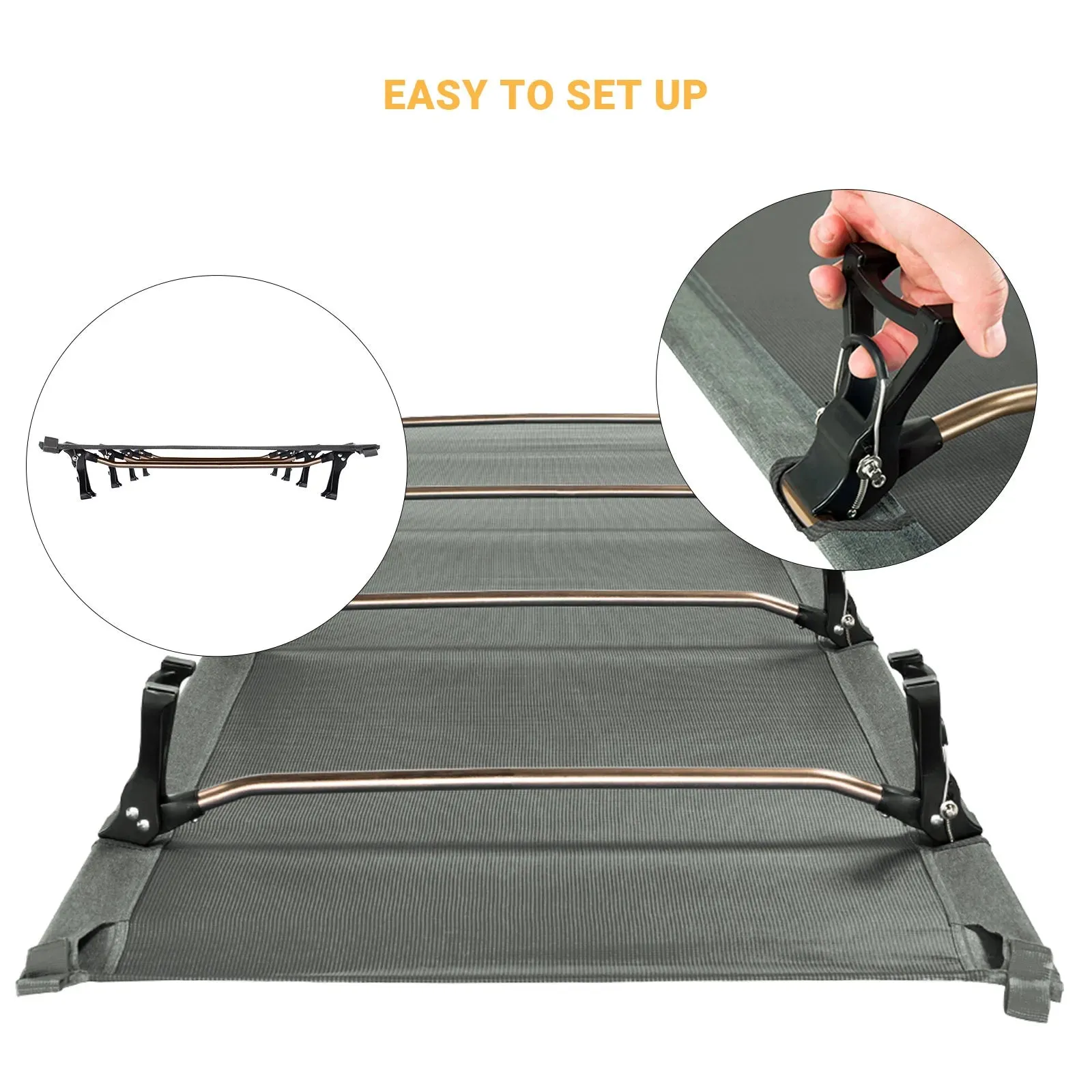 KingCamp Oversized Folding Camping Cots Ultralight Sleeping Cots