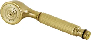 Kingston Brass K103A7 Restoration Hand Shower Head, Brushed Brass 8.31 x 2.19 x 2.06