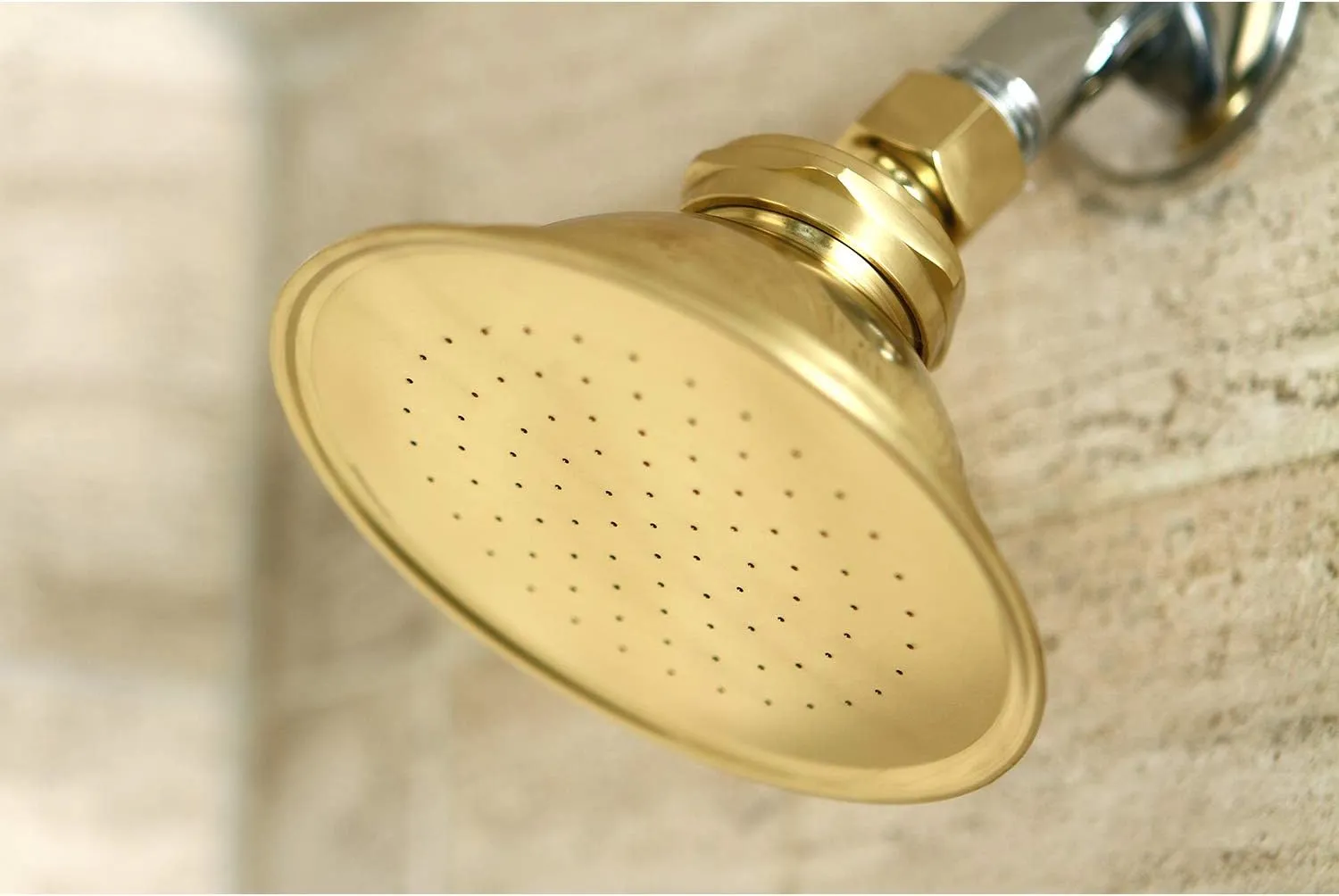 Kingston Brass P10PB Designer Trimscape Victorian Brass Showerhead, Polished Brass 4.88 x 4.88 x 3.75