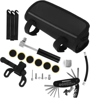 Kisangel 1 Set Bicycle Repair Tool Kit Compact and Lightweight Mini Pump with Tire Levers Patches for Quick Repairs Mountain and Road Bikes Durable and Portable Bike Maintenance Essentials