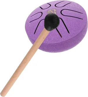Kisangel Beginner's Metal Percussion Tongue Drum 3'' 6'' Ethereal Drum Set Cultivate Musical Talent