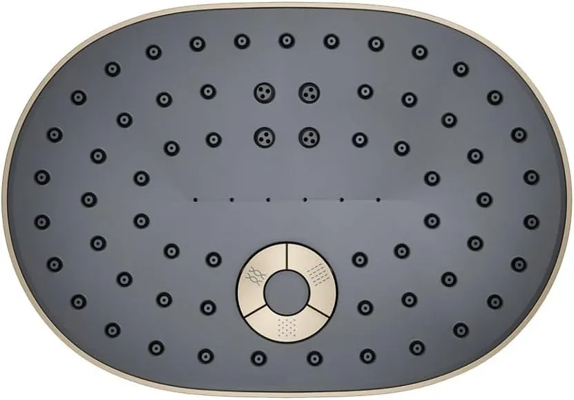 KOHLER 26290-G-BV Statement Three-Function SHOWERHEAD, Maximum Spray Performance with Mode Selector Buttons, Vibrant Brushed Bronze, 1.75 GPM
