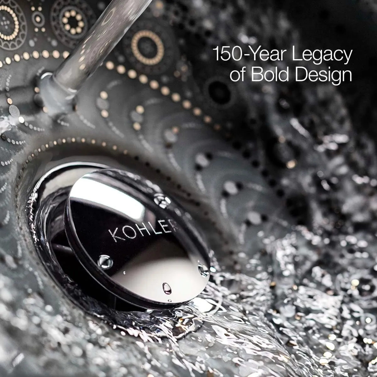KOHLER 26290-G-BV Statement Three-Function SHOWERHEAD, Maximum Spray Performance with Mode Selector Buttons, Vibrant Brushed Bronze, 1.75 GPM