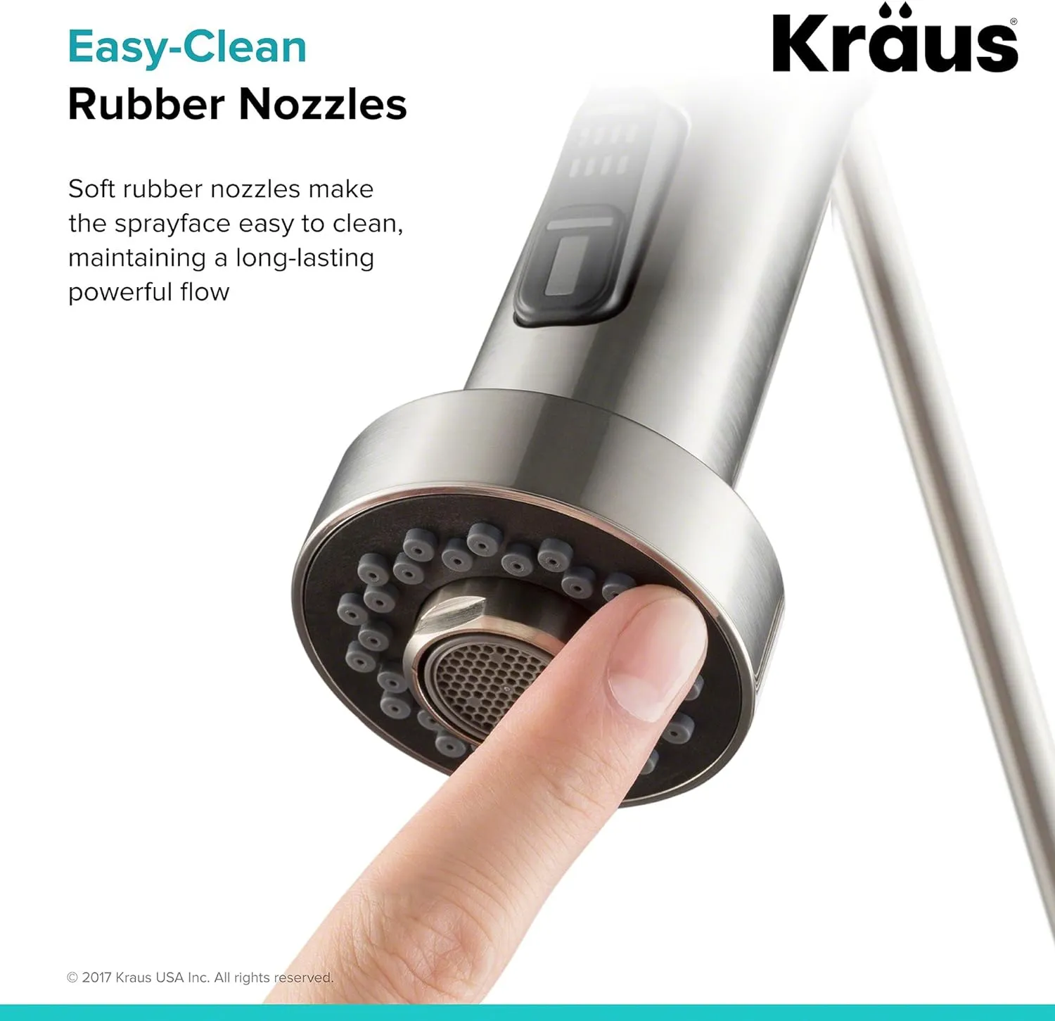 Kraus KFS-1SS Dual Function Kitchen Faucet Sprayer, Stainless Steel