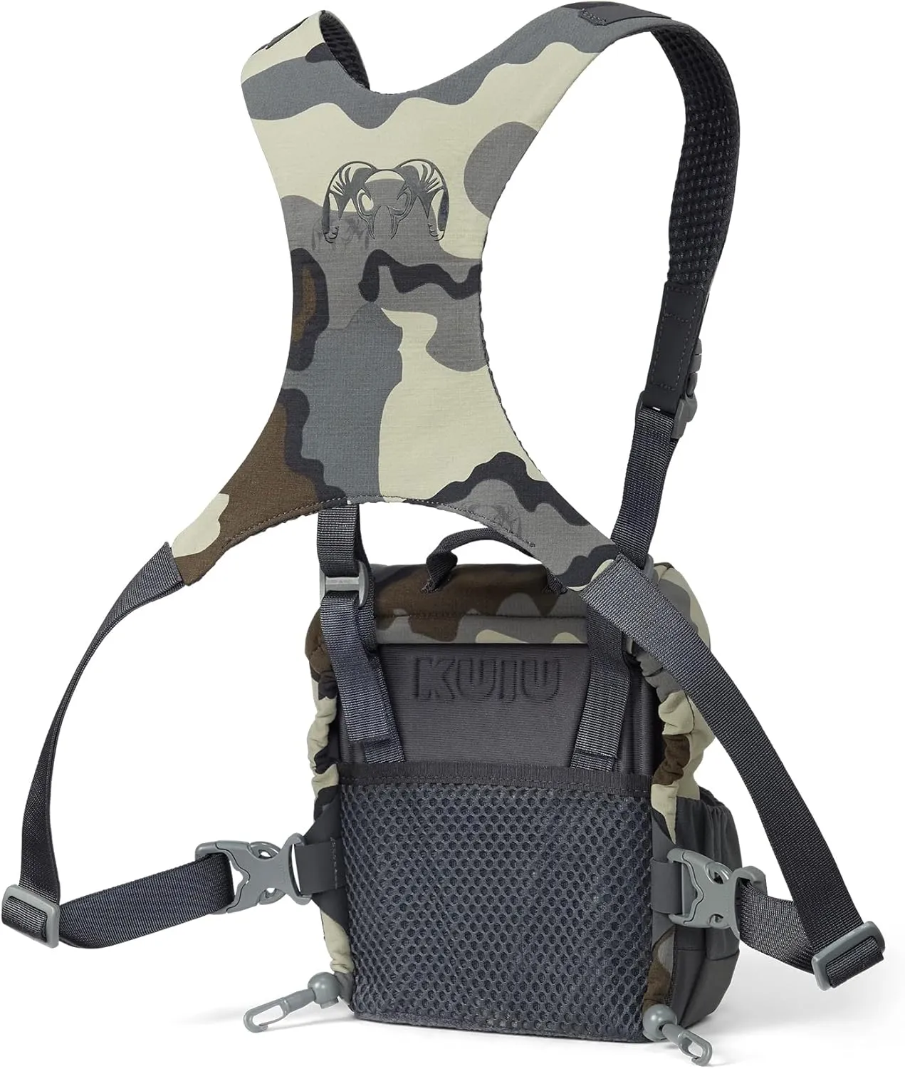 KUIU PRO Bino Harness – Waterproof, Adjustable, One-Hand Lid, Custom Foam Shims, Hydration Rig Compatible Binocular Harness