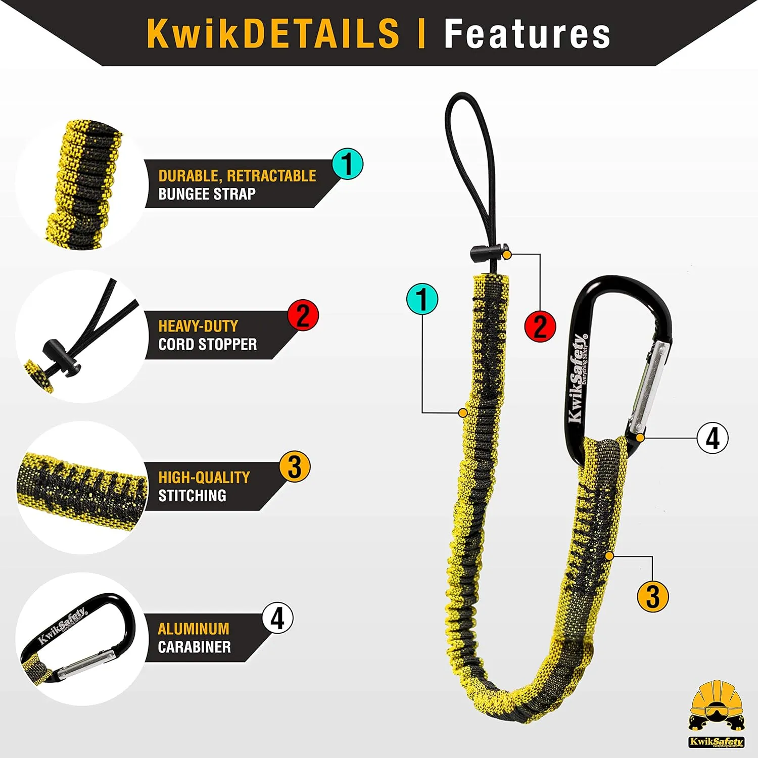 KwikSafety - Charlotte, NC - SUPERCELL Safety Harness [4 PACK] Premium Shoulder Padding ANSI OSHA Full Body Fall Protection Work Equipment Construction Tower Climbing Roofing Forklift Aerial Boom Lift