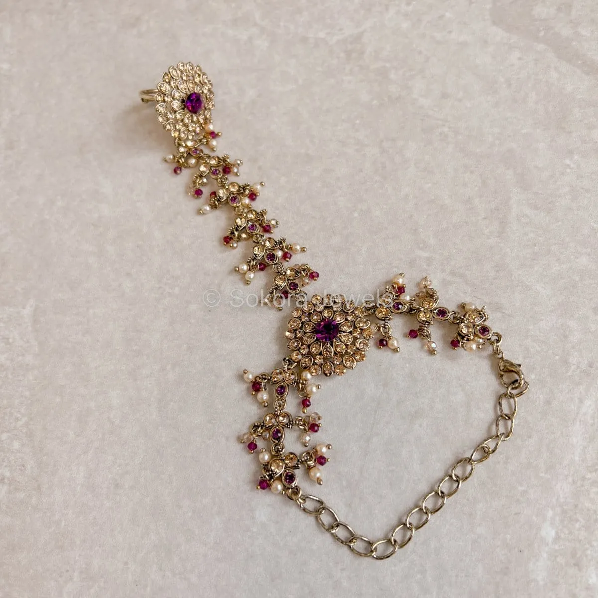Lalita Hand harness -  Purple