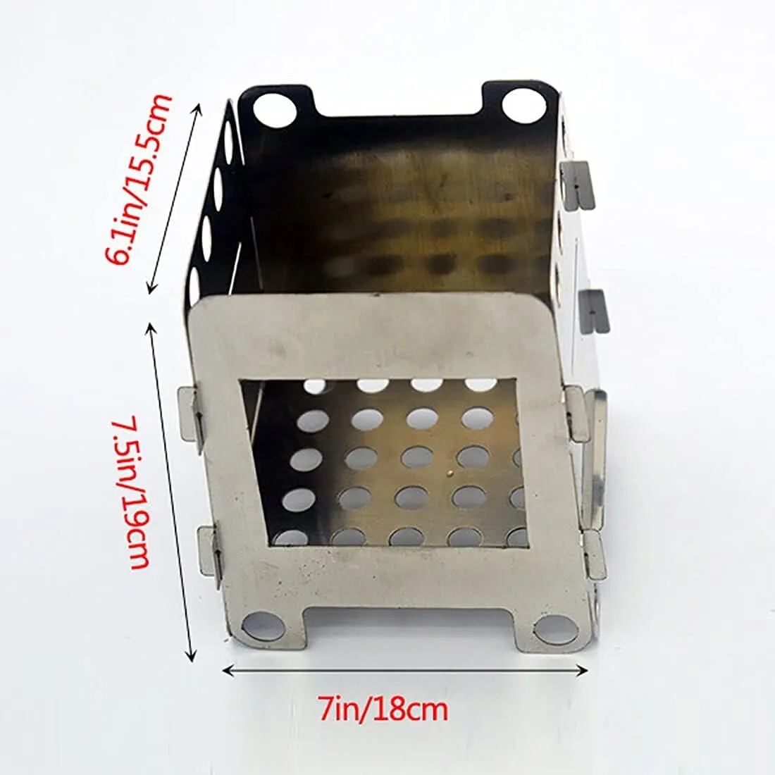 Large Camping Stove,Wood Burning Stove Lightweight Steady Thicken Stainless Steel Trekking Backpacker wiht Carry Bag