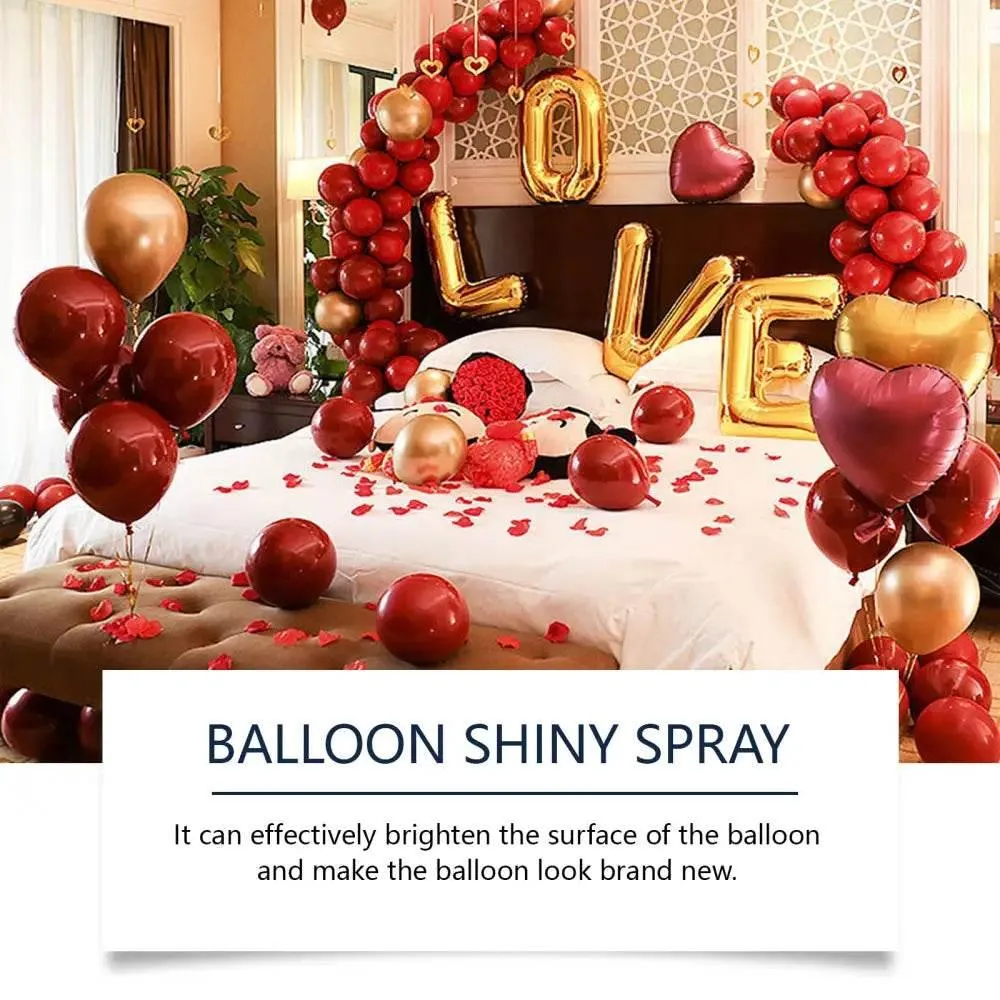 Latex Balloon Shine Spray for Long-Lasting Gloss
