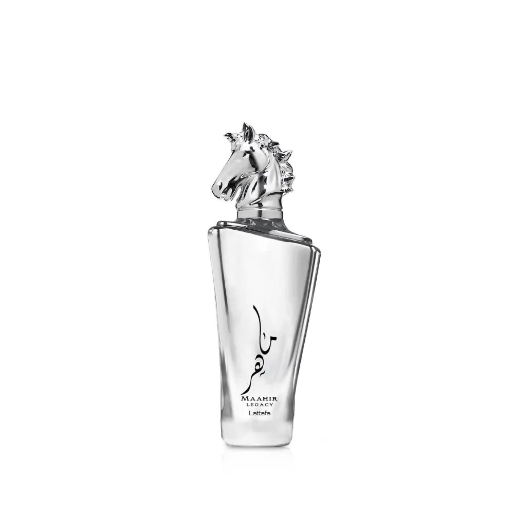 Lattafa Maahir Legacy - Aromatic Spicy, Citrus, Amber Wood - Eau de Parfum Long-Lasting Fragrance for Men, 3.40 Ounce / 100 ml