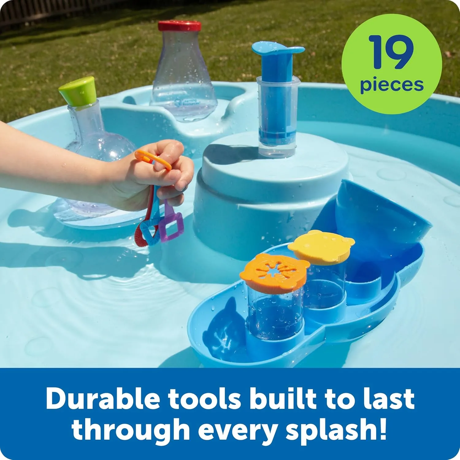 Learning Resources Splashology! Water Lab Science Kit, STEM Playtime, Water Activities, 19 Pieces, Ages 3 