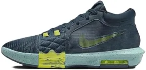 Lebron Witness 8 Basketball Shoes (FB2239-402, Armory Navy/Green Frost/Bicoastal/Cyber) Size 4.5