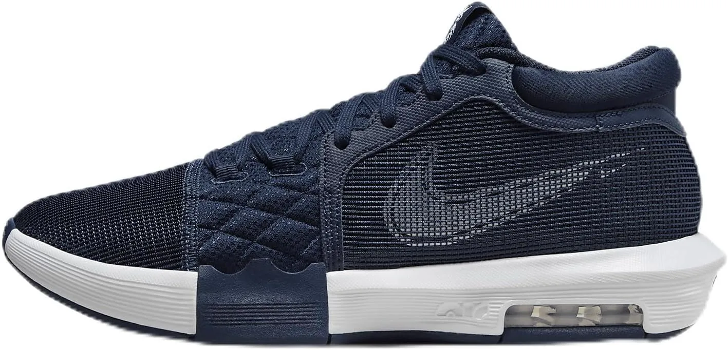 Lebron Witness 8 (Team Bank) Basketball Shoes (FB9944-400, College Navy/College Navy/White) Size 9.5
