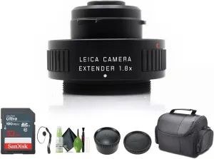 Leica 1.8X Extender for APO-Televid 65 mm or 82 mm Angled Spotting Scope   Cleaning kit   32GB Memory Card   Travel Bag   Lens Cap Keeper