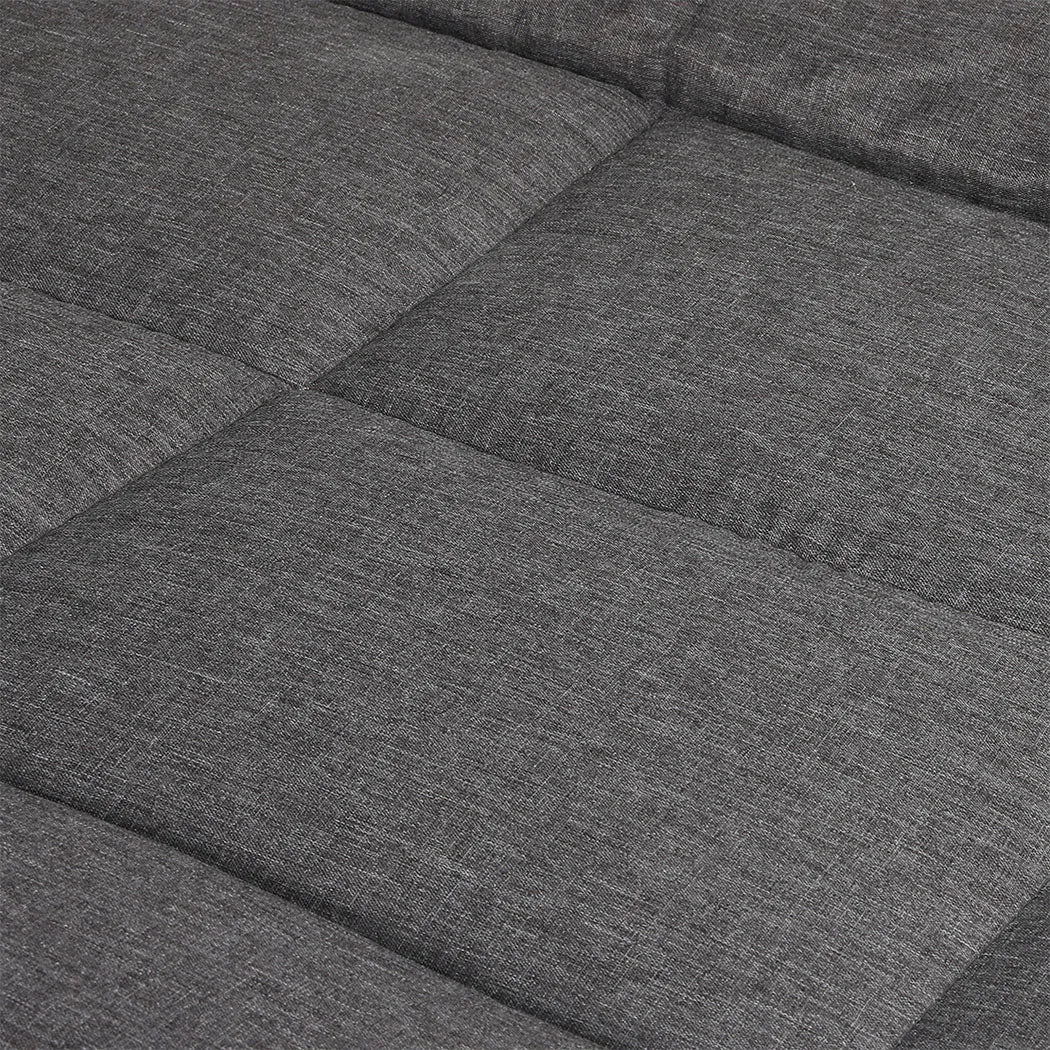 Levede Folding Camping Bed Camp Cots Dark Grey-ACT