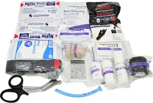 Lightning X Spread Eagle Complete Tactical Gunshot & Trauma IFAK Kit w/Laser Cut MOLLE (Refill Kit Only)