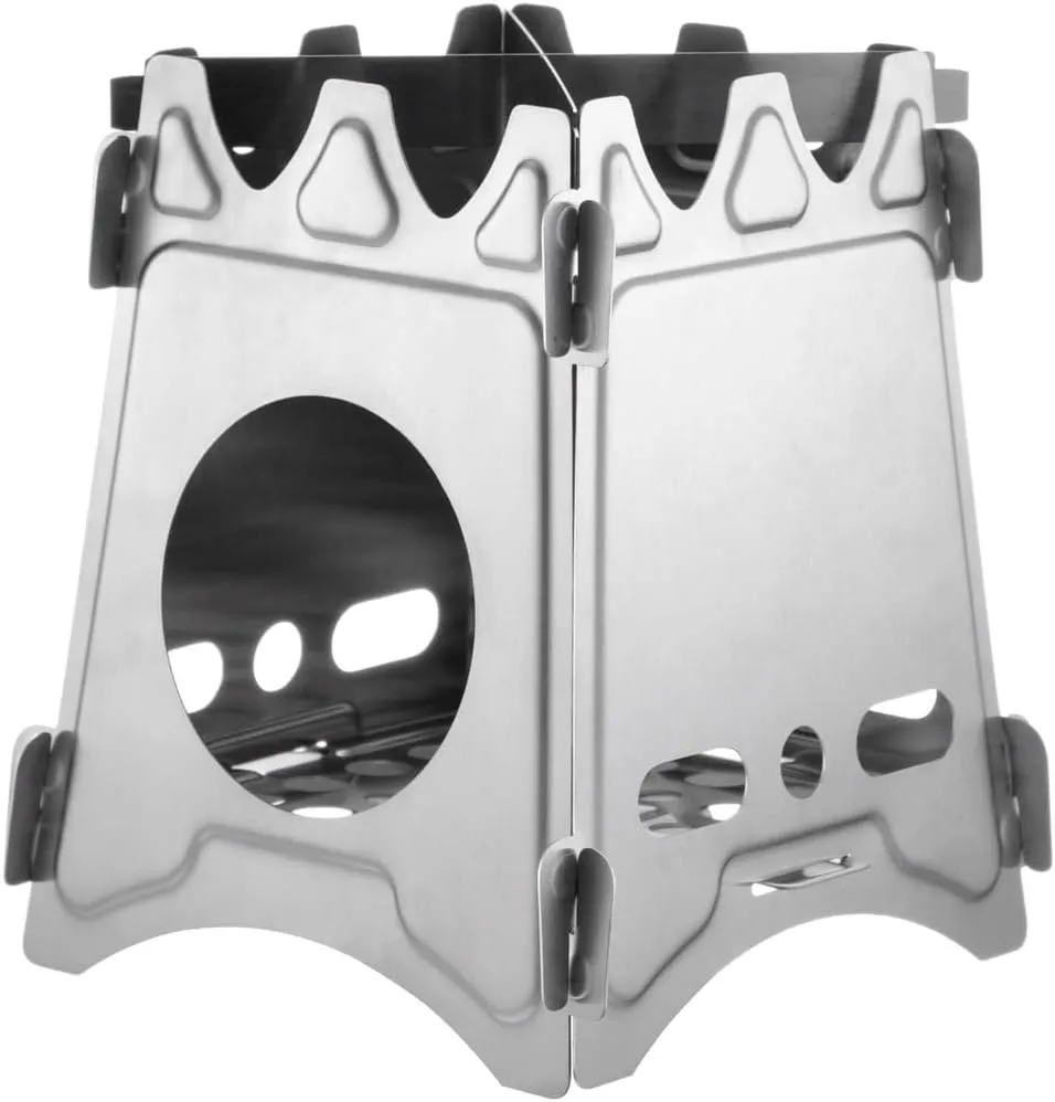 Lightweight Portable Wood Stove for Camping, Hiking, and Outdoor Cooking