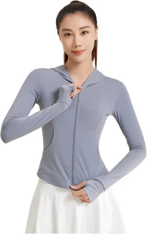 lilaBelle]Lightweight Breathable UPF50  Protection Hoodie for Women【UV Block】, Quick-Dry Material, Perfect for Gym, Yoga, Running, and Outdoor Activities